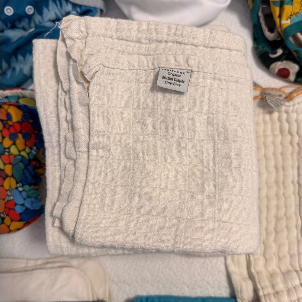 Green Mountain Diapers -GMD- Cloth-eez organic muslin diaper - one-size - 6 pack
